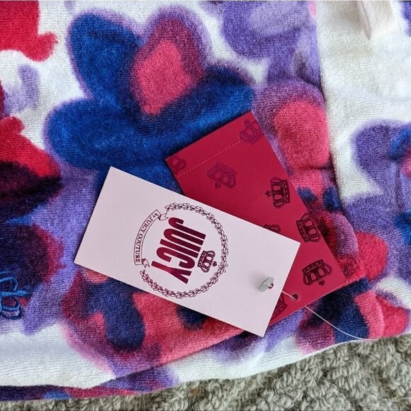 NEW JUICY COUTURE All over floral joggers Y2K pants Large @Y - Picture 4 of 11